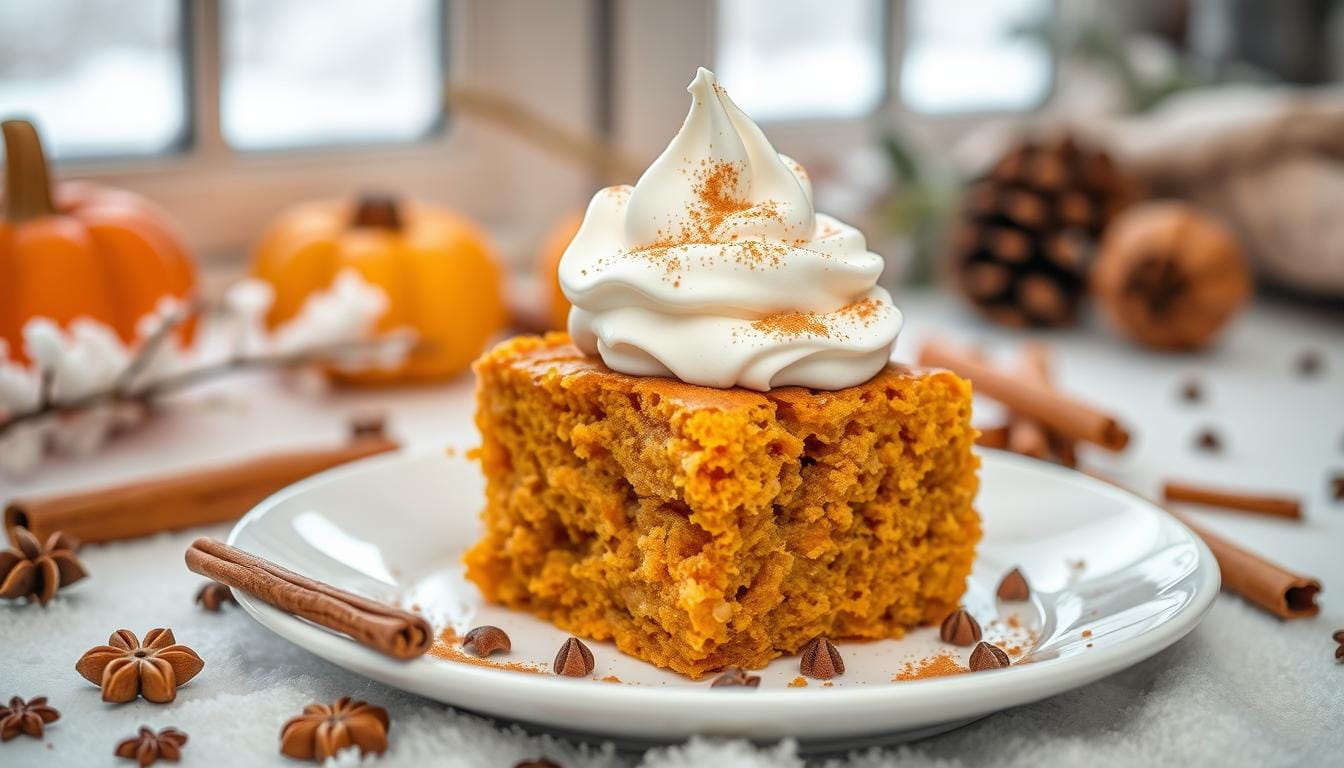 pumpkin dump cake with spice cake mix